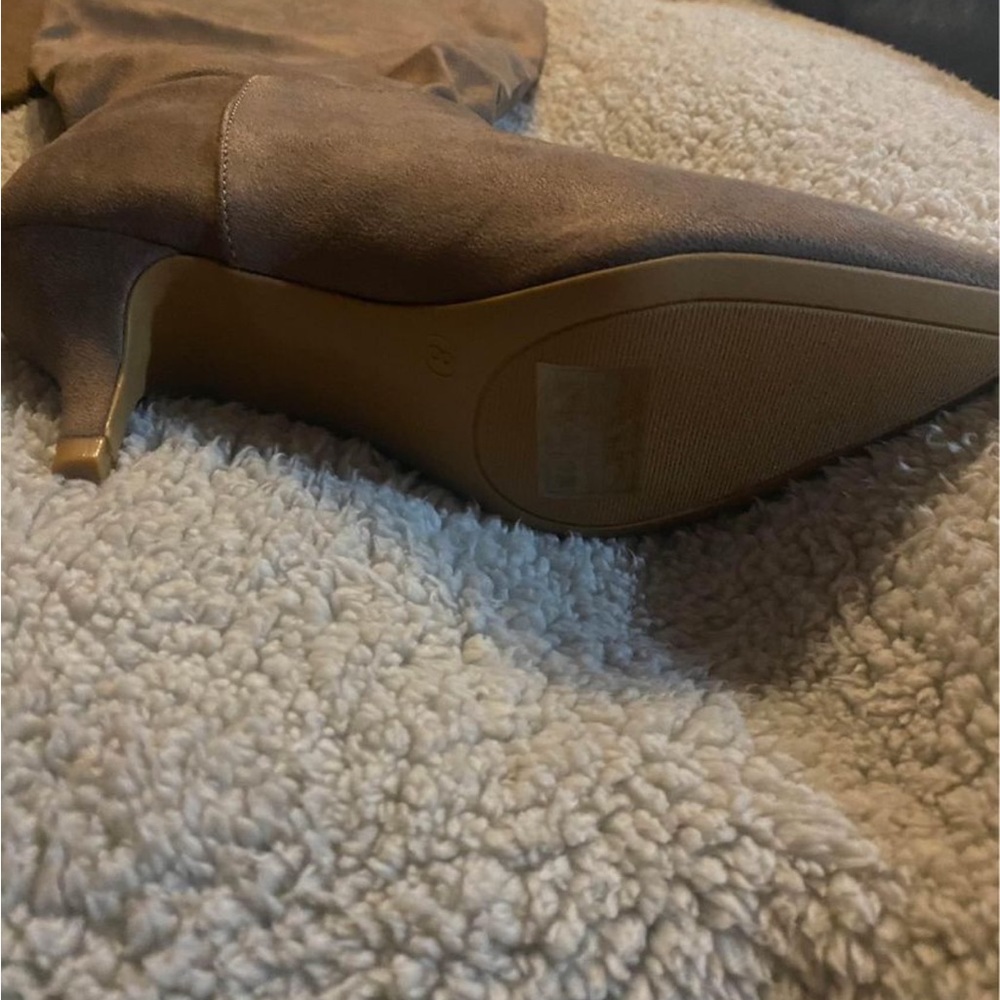 Wide calf taupe boots.  Brand new